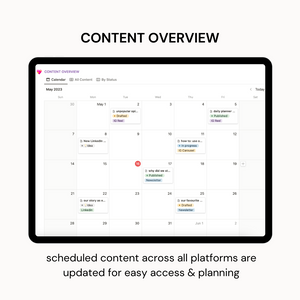 Notion - Content Management Planner